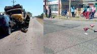 Atropelló a una familia, huyó y terminó chocando un camión: un niño está grave