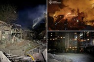 Russia launches large-scale attack on Ukrainian city, killing 2 and injuring at least 18