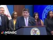 Illinois Gov. Pritzker responds after armed agents patrol downtown Chicago
