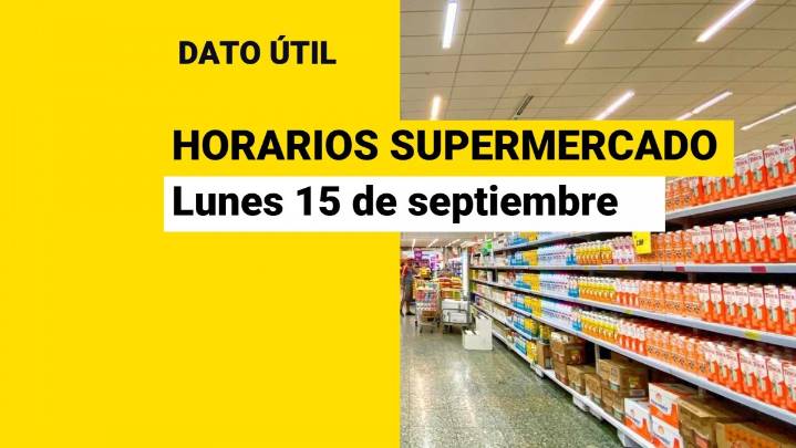 ¿Cuál es el horario de supermercados Tottus este 15 de septiembre?