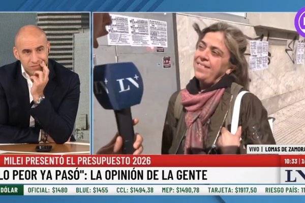 Pasaba por la calle, la paró el móvil de LN+, y lanzó todas las críticas a la crueldad de Milei en la cara de Trebucq
