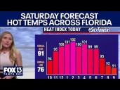 Tampa weather | Hot temps and scattered storms