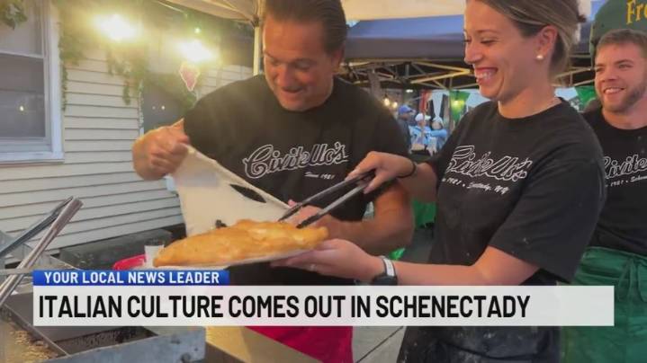 Celebrations at the Italian street fest in Schenectady