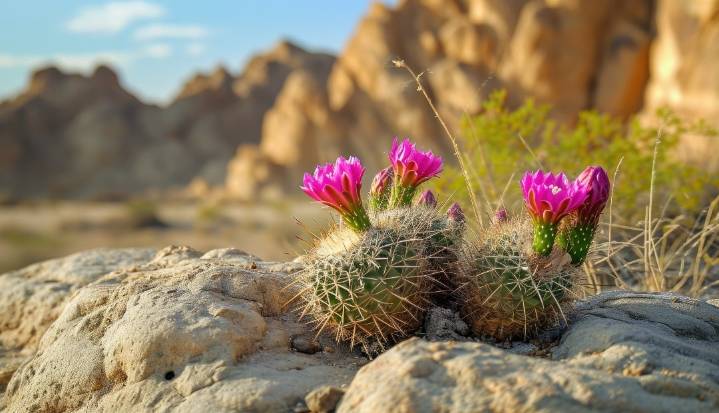 Recientes lluvias han causado una exótica floración al árido desierto chileno de Atacama