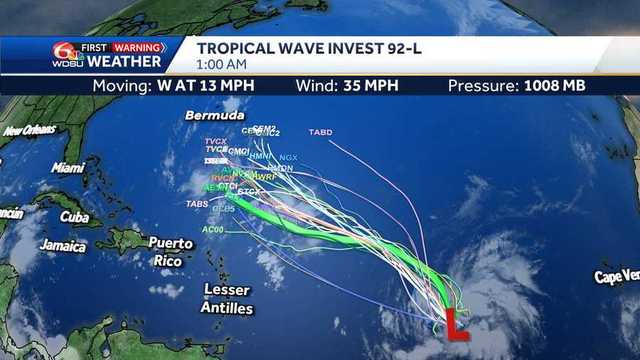 Tropical system in central Atlantic has high chance of formation