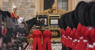 Photos show President Donald Trump during his second state visit to Britain
