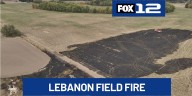 Crews battle 2.4 acre field fire in Lebanon
