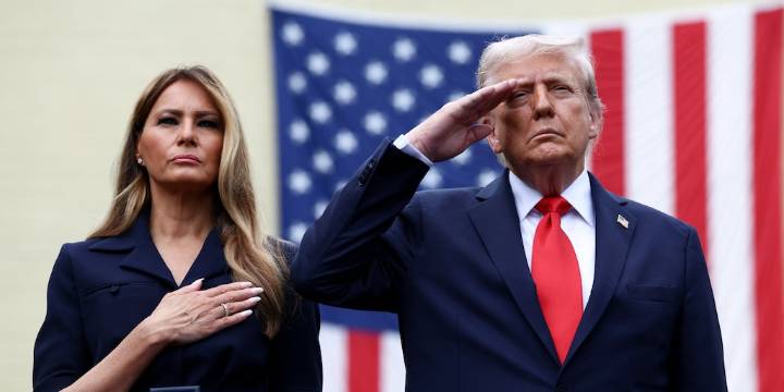 Donald Trump rindió homenaje a las víctimas del 11-S y anunció que otorgará la medalla de la libertad a Charlie Kirk