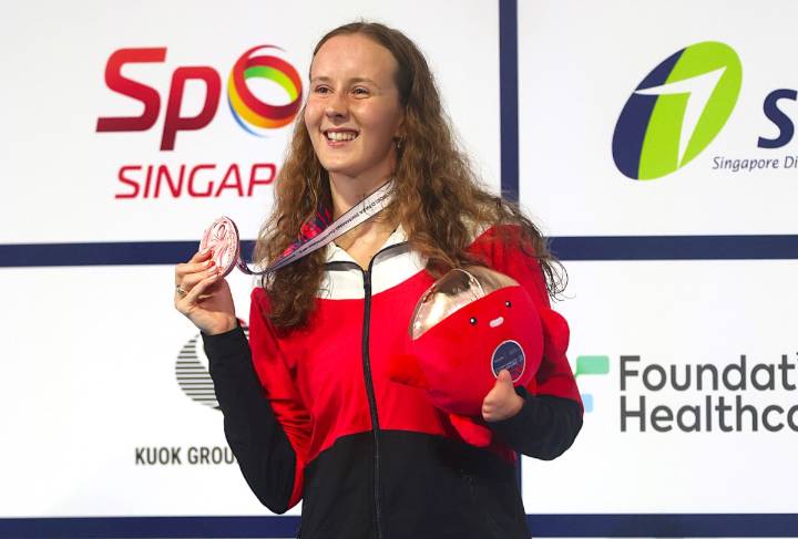 'Happiest I’ve been': Para-swimmer with Surrey roots wins bronze at Worlds