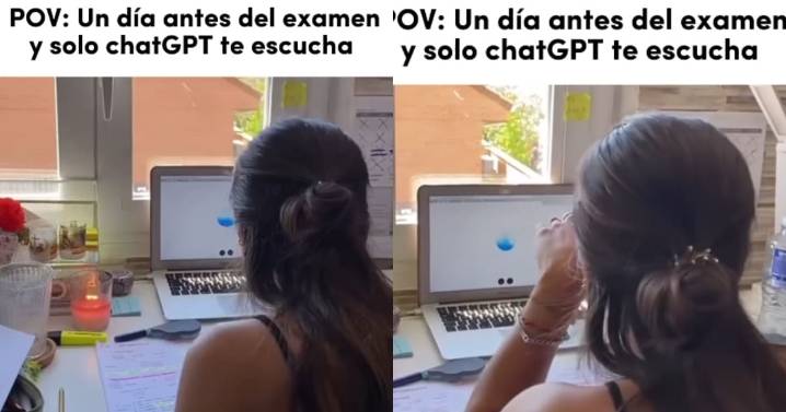 “Tranquila, estoy aqui para apoyarte.”:Joven se desahoga y llora con Chatgpt por no poder aprenderse nada para el examen y este le da animos