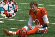 Bengals' Joe Burrow suffers apparent ankle injury vs. Jaguars