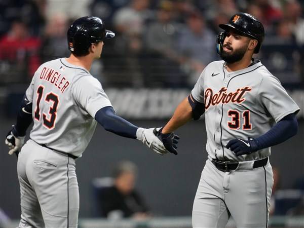 Tigers beat Guardians 4-2 to end 8-game skid and move back into tie for AL Central lead