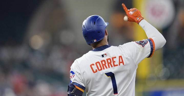 Jonrón de Altuve y remolcada de Correa impulsan a los Astros a ganar 8