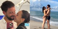 Cachete Sierra y Fio Giménez a puro amor y baile en las playas de Miami