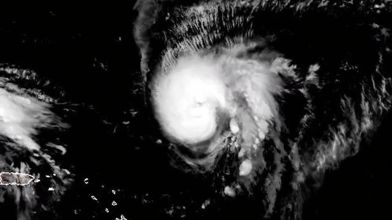 Humberto becomes a hurricane in the Atlantic
