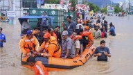 NDRF Rescues Commuters As Floods Submerge Bus Station, Residential Areas India News