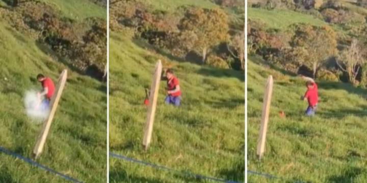 Hombre quedó en video cuando propinó brutal golpiza a su hijo en Yarumal, Antioquia: comunidad exige justicia