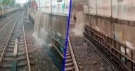 Lluvia ‘colapsa’ el oriente de la CDMX y puente de La Concordia: Suspenden servicio de Línea A del Metro