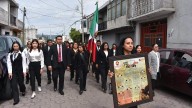 Colocan bando solemne en Contla para dar inicio a las fiestas patrias