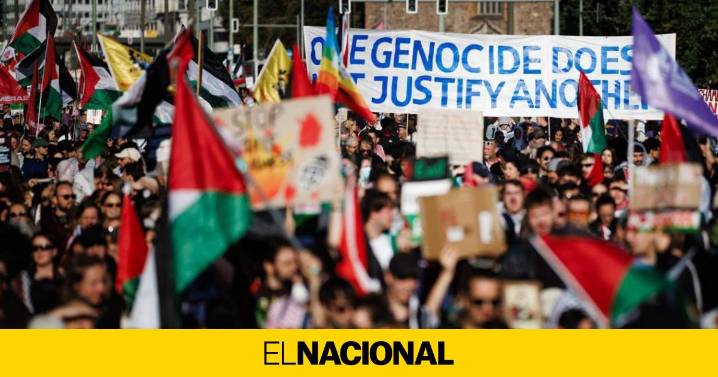 La marcha más multitudinaria por Gaza en Berlín denuncia la complicidad del gobierno alemán con Israel
