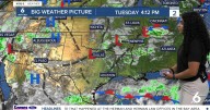 Drier air moving in this evening, temperatures heat up Wednesday