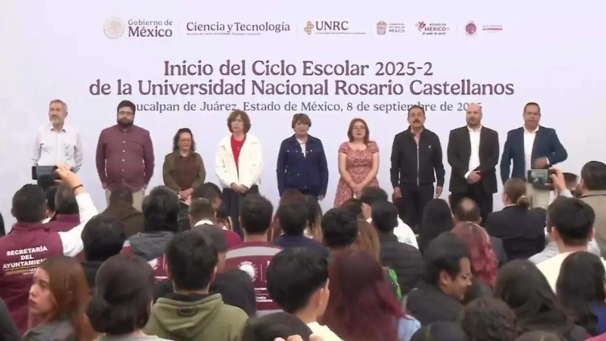 Arranca Ciclo Escolar 2025-2 de la Universidad Nacional Rosario Castellanos en Naucalpan