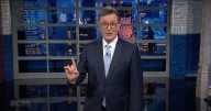 Stephen Colbert Scolds Audience for Booing at News ‘Trump Is Very Much Alive’