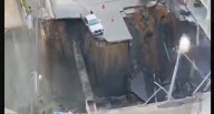 Bangkok | Socavón gigante frente a un hospital de Tailandia desata el pánico y obliga a evacuar a los pacientes 