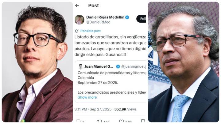 Daniel Rojas, minEducación, defiende a Petro, tras retiro de la visa, y desata críticas por su tono: “Sin vergüenzas, lamezuelas”