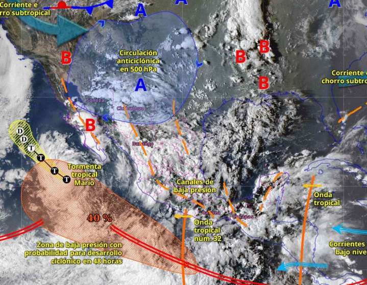 Clima en México hoy 16 de septiembre de 2025: Prevén lluvias este Día de la Independencia