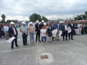 Blanca Osorio, comienza construcción de techumbre en Primaria de Real del Valle, Acolman