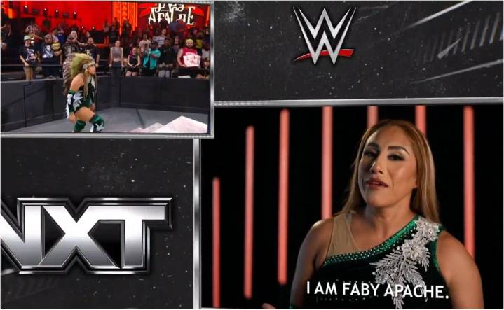 Faby Apache, estrella mexicana de la lucha libre, debutó en la WWE; así fue su presentación