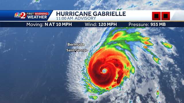 Tracking Hurricane Gabrielle: Maps, path, spaghetti models