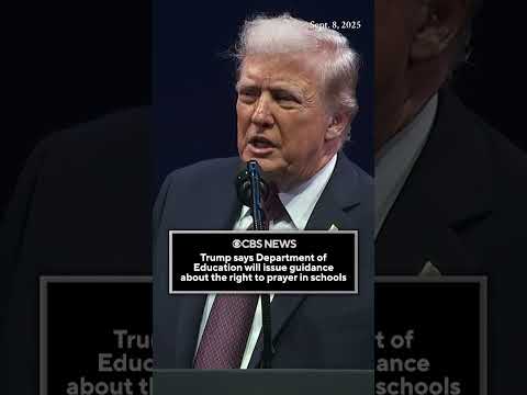 Department of Education to issue new guidance about prayer in public schools, Trump says #shorts