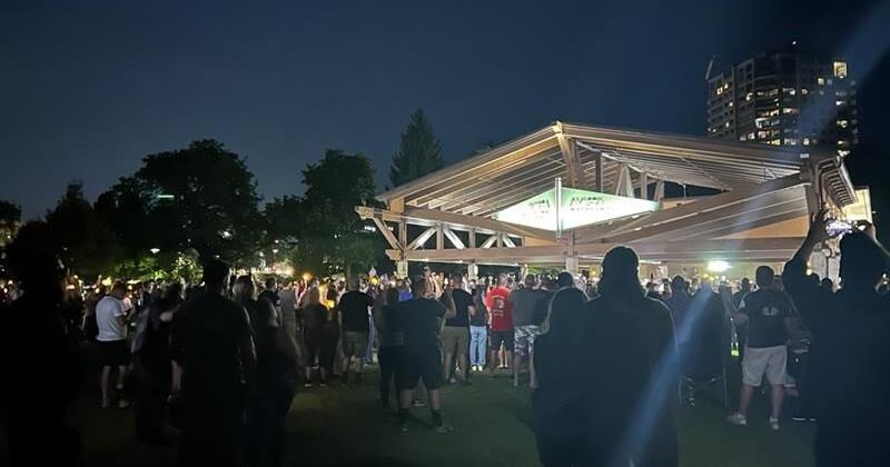 Hundreds gather for candlelight vigil honoring Charlie Kirk in Coeur d'Alene