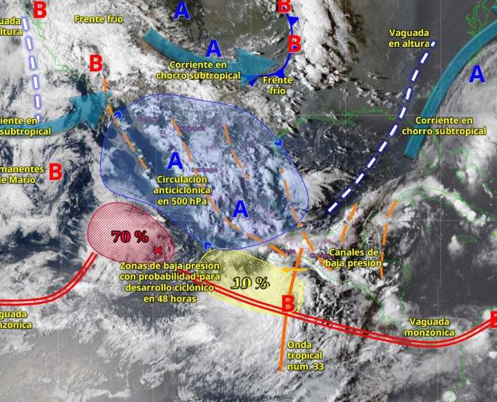 Clima en México hoy 19 de septiembre de 2025: Zona de baja presión y monzón provocarán lluvias en estos estados