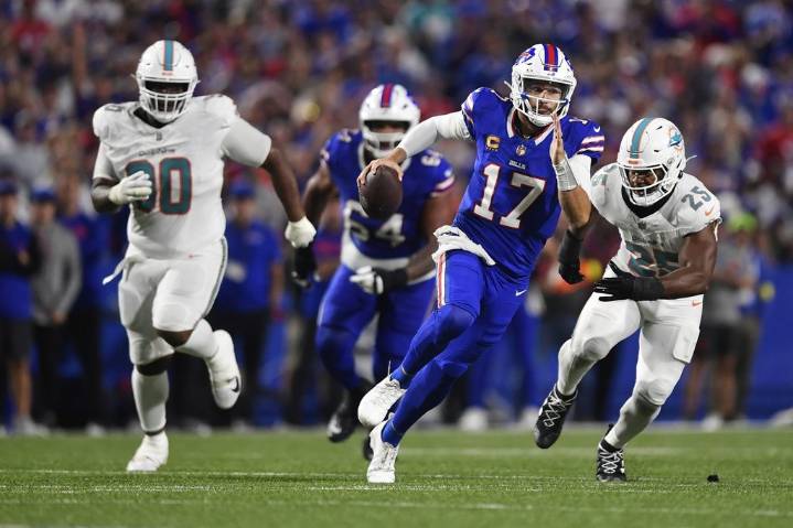 Josh Allen’s 3 TD passes and Terrel Bernard’s pick secure Bills’ 31-21 win over spiraling Dolphins – Winnipeg Free Press