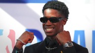 76ers rookie VJ Edgecombe links up with Dwyane Wade at Aramis launch