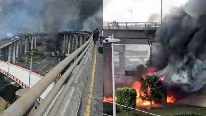 Pipa vuelca y explota en CDMX; hay 3 muertos y 70 heridos