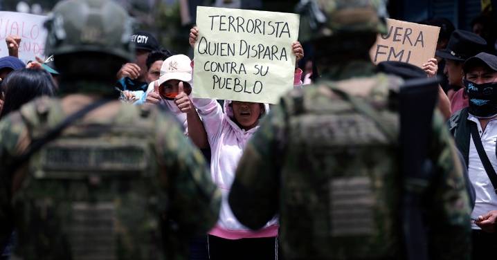 Denuncia Movimiento indígena muerte de un manifestante durante las protestas en Ecuador