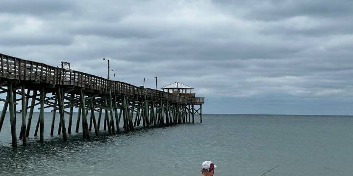 Disappointed fisherman following closed Crystal Coast pier