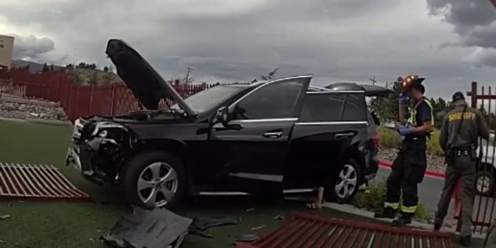 Woman arrested on DUI charge after allegedly driving through schoolyard fence