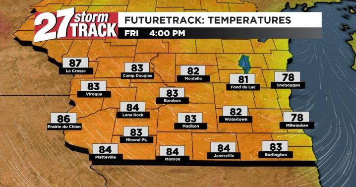 Temperatures climb Thursday and Friday