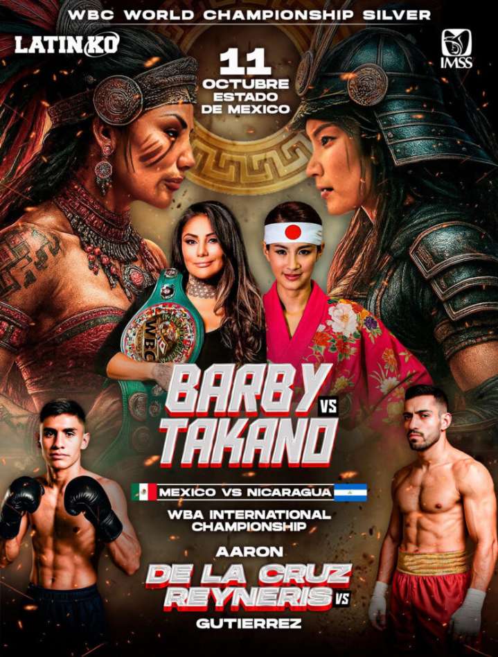 Duelo de encanto y nocaut, ‘Barby’ Juárez defiende título mundial Silver frente a Takano