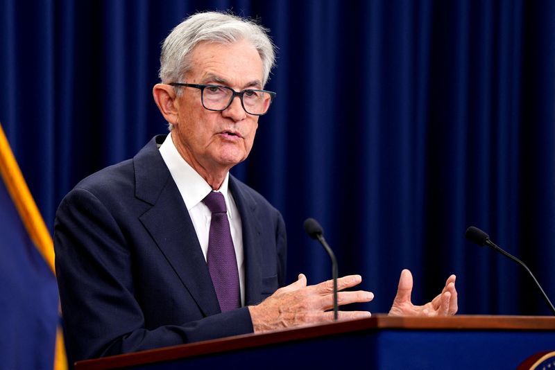 No big push for a larger rate cut, Fed's Powell says