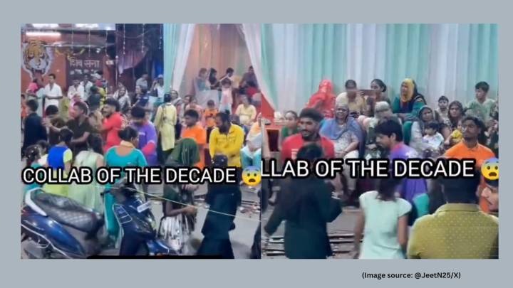 ‘Divided by companies, united by garba’: Zomato, Swiggy, Blinkit delivery agents play garba together; video impresses netizens