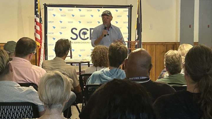 Arizona Sen. Mark Kelly talks quelling political violence at SC event