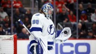 Lightning’s Vasilevskiy skates, but misses practice