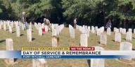 Volunteers work to beautify Fort Mitchell Cemetery on 9/11