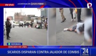Cercado de Lima: desconocidos a bordo de una moto disparan contra jalador de combi